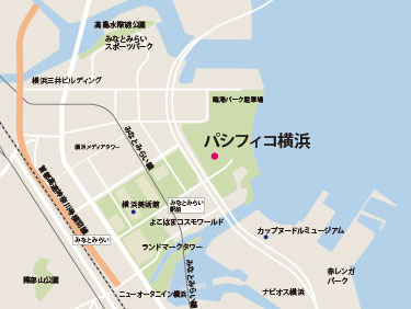 地図：パシフィコ横浜